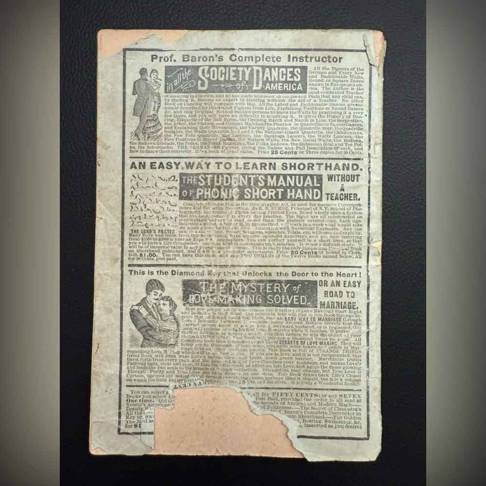 Antique 1880 Old Gypsy Madge’s Fortune Teller & Witches Key Complete VERY RARE - Picture 6 of 10